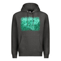 Charcoal Heather green glitter background Premium Hoodie - JahusDesignShop
