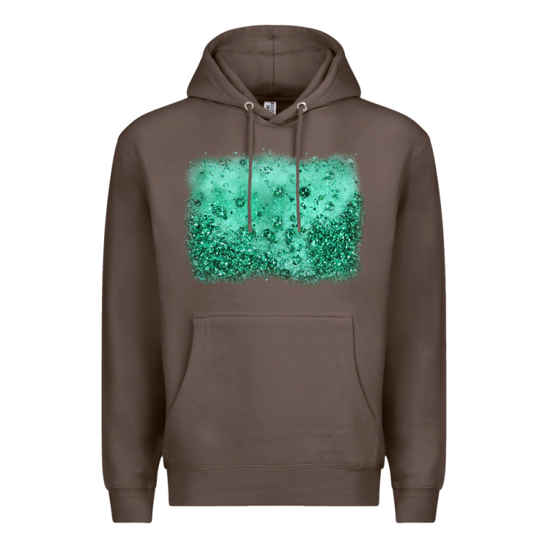 Green Glitter Background Premium Hoodie by JahusDesignShop | Teevron