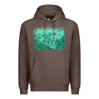 Coffee green glitter background Premium Hoodie - JahusDesignShop