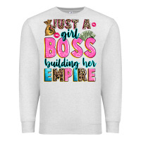 Oatmeal Heather just a girl boss building her empire Premium Sweatshirt - texasbilliewilder