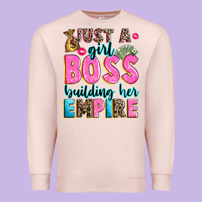 Premium Sweatshirt just a girl boss building her empire