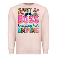 Pale Pink just a girl boss building her empire Premium Sweatshirt - texasbilliewilder