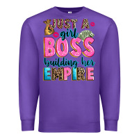 Purple just a girl boss building her empire Premium Sweatshirt - texasbilliewilder