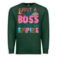 Sports Green just a girl boss building her empire Premium Sweatshirt - texasbilliewilder
