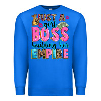 True Royal just a girl boss building her empire Premium Sweatshirt - texasbilliewilder