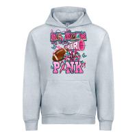 Heather Grey in october we wear cheer pink football Urban Hoodie - AdoDesignShop