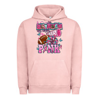 Pigment Salmon in october we wear cheer pink football Urban Hoodie - AdoDesignShop