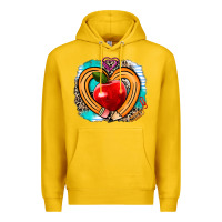 Lemon teacher heart pen Premium Hoodie - AdoDesignShop