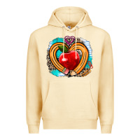 Pina Colada teacher heart pen Premium Hoodie - AdoDesignShop