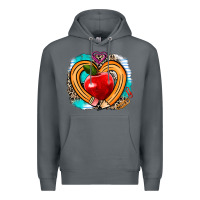 Rock teacher heart pen Premium Hoodie - AdoDesignShop