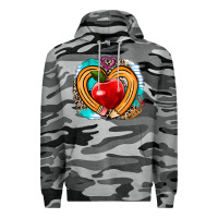 Slate Camo teacher heart pen Premium Hoodie - AdoDesignShop