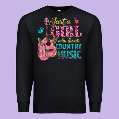 Premium Sweatshirt just a girl who loves country music
