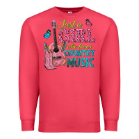 Cardinal just a girl who loves country music Premium Sweatshirt - texasbilliewilder