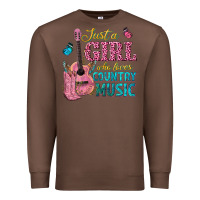 Chestnut just a girl who loves country music Premium Sweatshirt - texasbilliewilder
