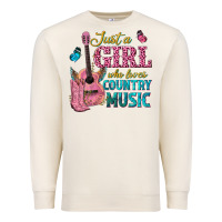 Sandshell just a girl who loves country music Premium Sweatshirt - texasbilliewilder