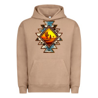 Pigment Burro cowhide leopard sunset aztec Urban Hoodie - JahusDesignShop