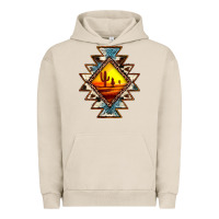 Pigment French Oak cowhide leopard sunset aztec Urban Hoodie - JahusDesignShop
