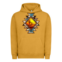 Pigment Peanut Butter cowhide leopard sunset aztec Urban Hoodie - JahusDesignShop