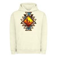 Pigment Pistachio cowhide leopard sunset aztec Urban Hoodie - JahusDesignShop