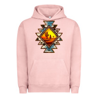 Pigment Salmon cowhide leopard sunset aztec Urban Hoodie - JahusDesignShop