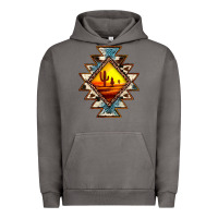 Pigment Tornado cowhide leopard sunset aztec Urban Hoodie - JahusDesignShop