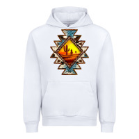 White cowhide leopard sunset aztec Urban Hoodie - JahusDesignShop