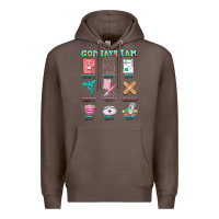 Coffee nurse god says i am  nurse elements Premium Hoodie - AdoDesignShop