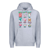 Heather Grey nurse god says i am  nurse elements Premium Hoodie - AdoDesignShop