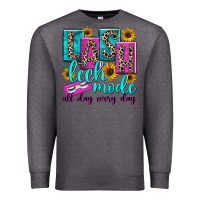 Charcoal Heather lash tech mode all day every day Premium Sweatshirt - texasbilliewilder