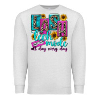 Oatmeal Heather lash tech mode all day every day Premium Sweatshirt - texasbilliewilder