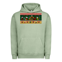 Pigment Oil Green christmas with cross license plate Urban Hoodie - BundleAndBundleShop