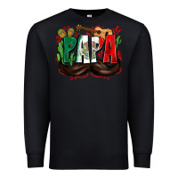 Black papa mexico Premium Sweatshirt - Zillion Design Studio