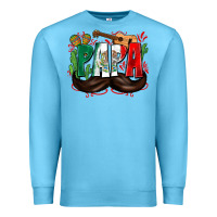 Ocean Blue papa mexico Premium Sweatshirt - Zillion Design Studio