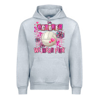 Heather Grey in october we wear pink volleyball Urban Hoodie - AdoDesignShop