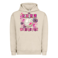 Pigment French Oak in october we wear pink volleyball Urban Hoodie - AdoDesignShop