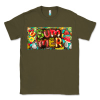 Army Green summer with fruits license plate Classic Tee - BarkalooDesign