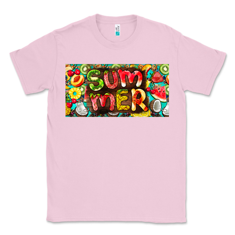 Summer With Fruits License Plate Classic Tee by BarkalooDesign | Teevron