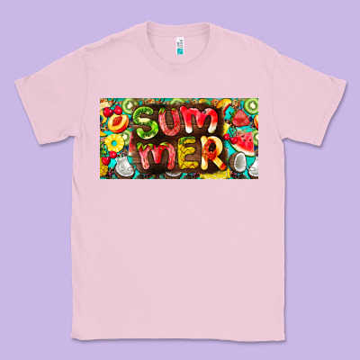 Summer With Fruits License Plate Classic Tee Designed By Barkaloodesign
