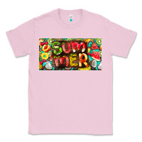 Bubblegum Pink summer with fruits license plate Classic Tee - BarkalooDesign