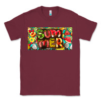 Burgundy summer with fruits license plate Classic Tee - BarkalooDesign
