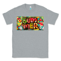 Heather Grey summer with fruits license plate Classic Tee - BarkalooDesign