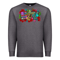 Charcoal Heather mom mexico Premium Sweatshirt - Zillion Design Studio