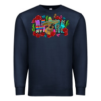 Navy mom mexico Premium Sweatshirt - Zillion Design Studio