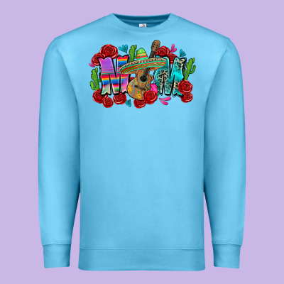 Mom Mexico Premium Sweatshirt Designed By Zillion Design Studio