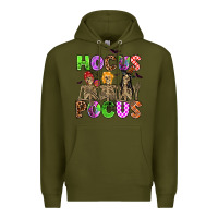 Army Green hocus pocus skeleton Premium Hoodie - AdoDesignShop