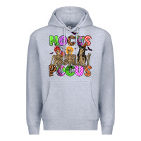 Heather Grey hocus pocus skeleton Premium Hoodie - AdoDesignShop