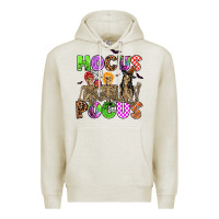 Oatmeal Heather hocus pocus skeleton Premium Hoodie - AdoDesignShop