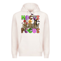 Pale Pink hocus pocus skeleton Premium Hoodie - AdoDesignShop