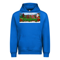 Cobalt merry christmas with santa claus license plate Urban Hoodie - BundleAndBundleShop