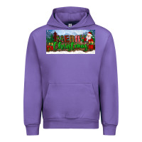 Tulip merry christmas with santa claus license plate Urban Hoodie - BundleAndBundleShop